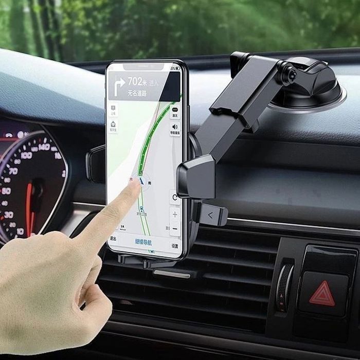 Support Téléphone - Non spécifié - Rotation 360° - Ventouse - Compatible Smartphones 4,7 à 7,2 pouces