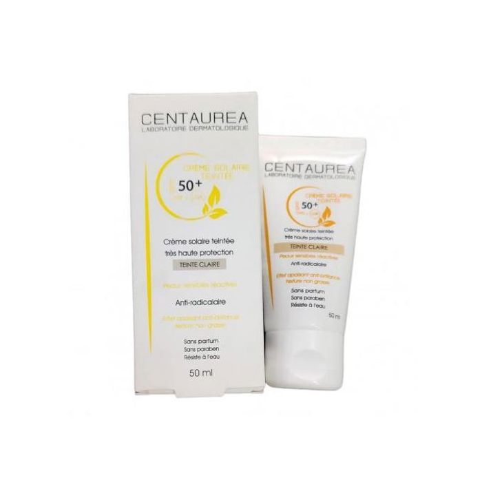 CENTAUREA Crème Solaire Teinte Claire Spf50+ 50ml