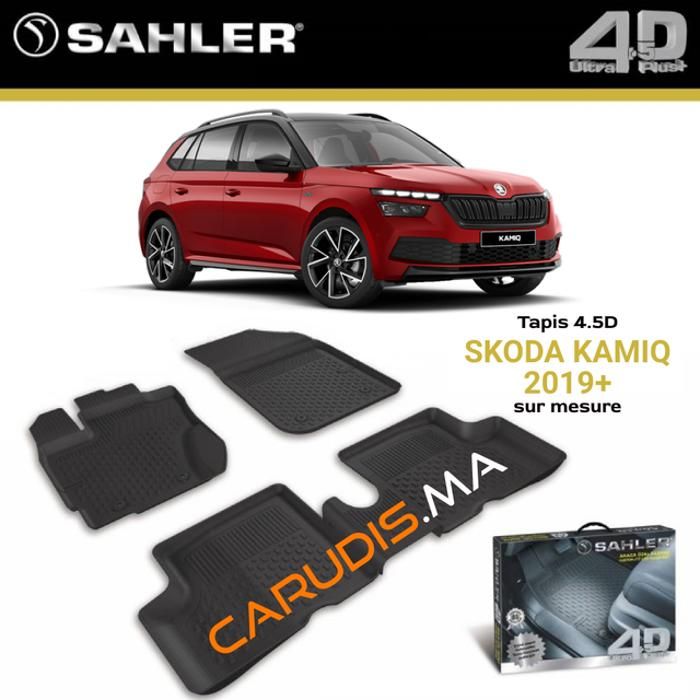 Tapis de voiture - SAHLER - Skoda Kamiq - Sur mesure - Imperméable - Antidérapant