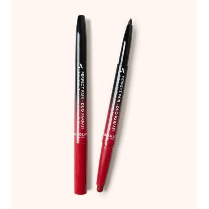 Rouge à lèvres - ABSOLUTE NEW YORK - Perfect Pair Lip Duo - Rouge - Crayon à lèvres - Satiné