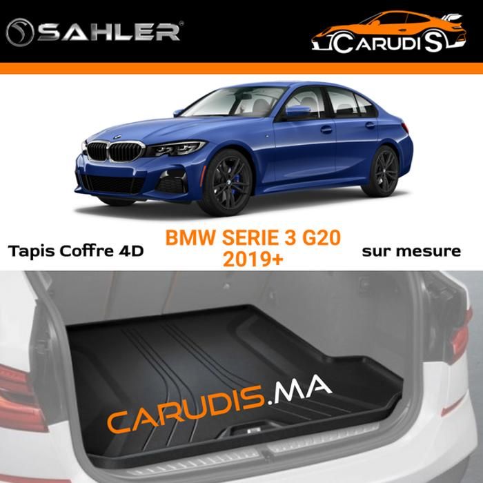 Tapis coffre 4D - SAHLER - BMW Série 3 G20 - Imperméable - Antidérapant - Sur mesure