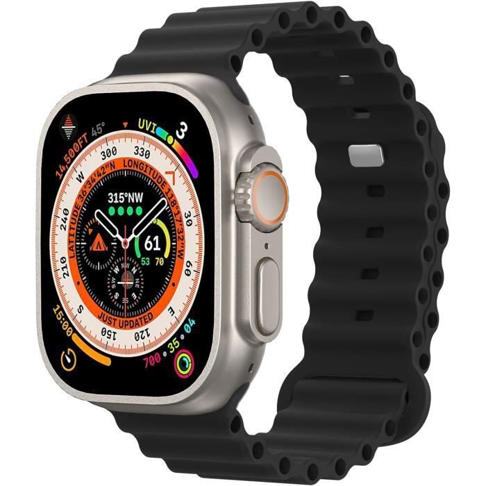 Bracelet Océan De Montre Compatible Avec Apple Watch Ultra 49Mm 45Mm 44Mm 42Mm Iwatch Series Se2 Se 8 7 6 5 4 3 2 1, Bracele[u1887]