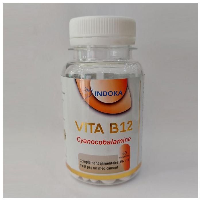 INDOKA Vitamine B12 Cyanocobalamine 60 Comprimés