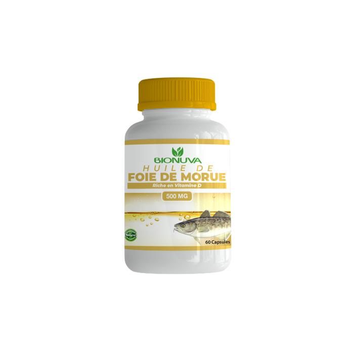 HUILE DE FOIE DE MORUE 500 mg -60 Capsules