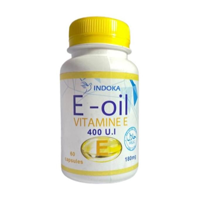 INDOKA E-OIL VITAMINE E ( 60 Capsules 180 mg)