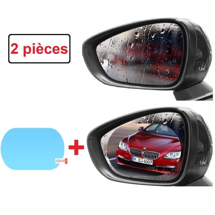 2 Pieces Film protecteur Anti brouillard voiture rétroviseur étanche