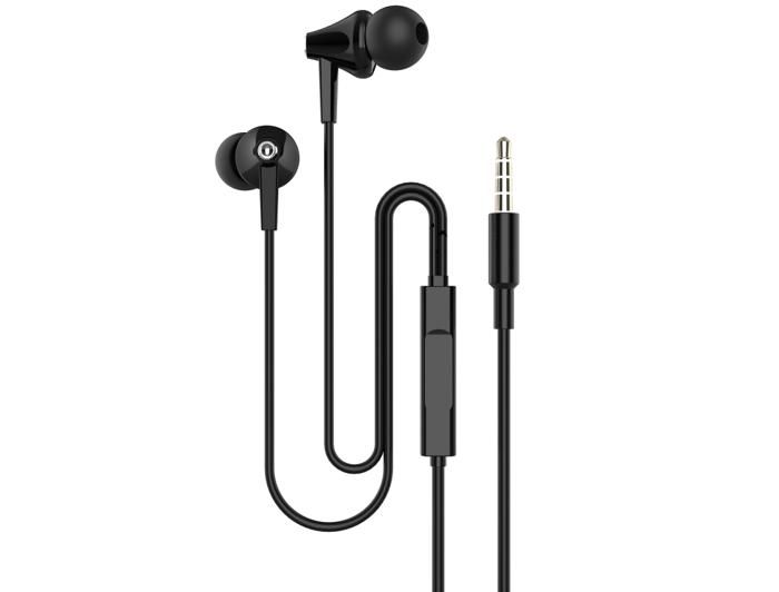 Ecouteurs intra-auriculaires - ORYX - Noir - HI-FI Audio - Design ergonomique - Résistant à la transpiration