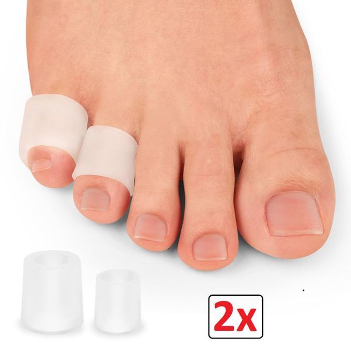 2 pièces de silicone gel médical Séparateurs d'orteils Correcteur soin de pieds Hallux Valgus