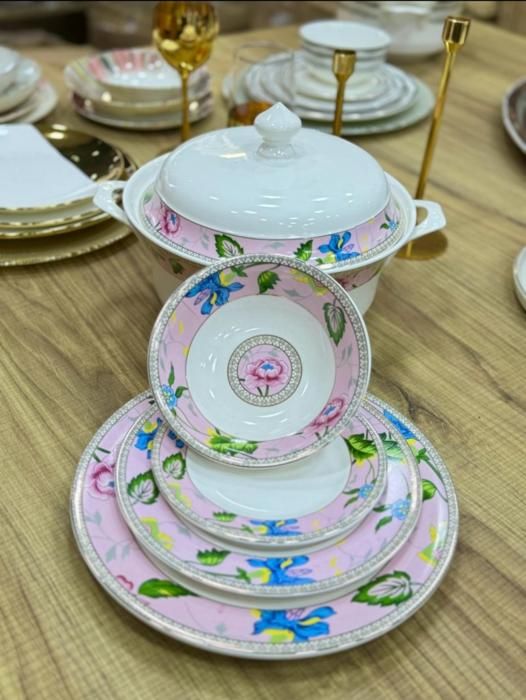 ÉTÉ INDIEN-SERVICE 25 PCS EN PORCELAINE FINE