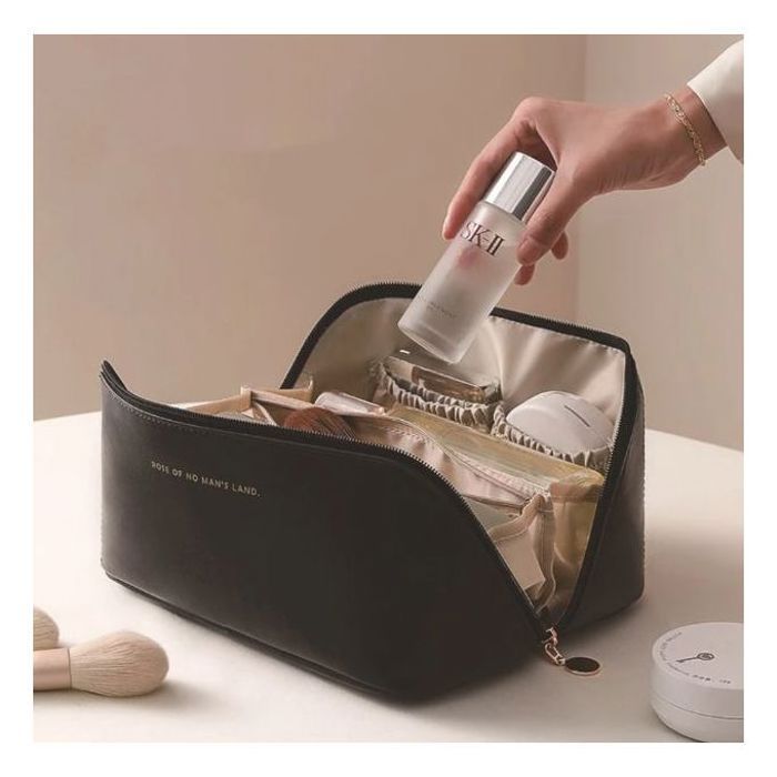 Trousse de rangement - GENERIC - Sac à cosmétiques de voyage - Cuir PU - Grande capacité - Design soigné