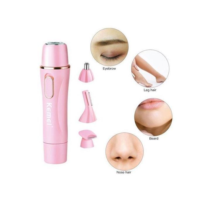 Tondeuse 4 en 1 - KEMEI - KM-2715 - Rechargeable - Lames en acier inoxydable - Utilisation sans fil