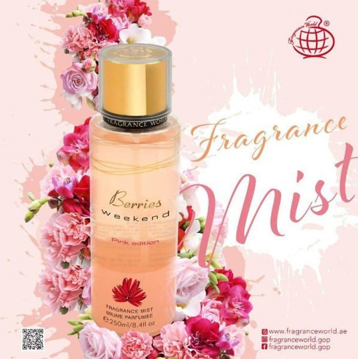 Brume Parfumée - Berries Weekend - Édition Rose - 250ml - Femme - Eau fraîche - Agrumes