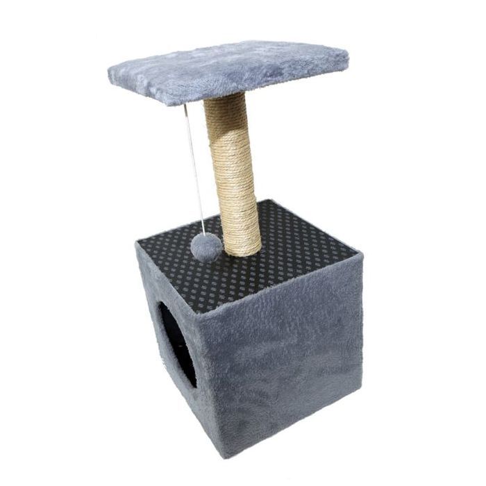 Arbre-griffoir - GENERIC - Démontable - Maisonnette - Multicolore - Pour Chats