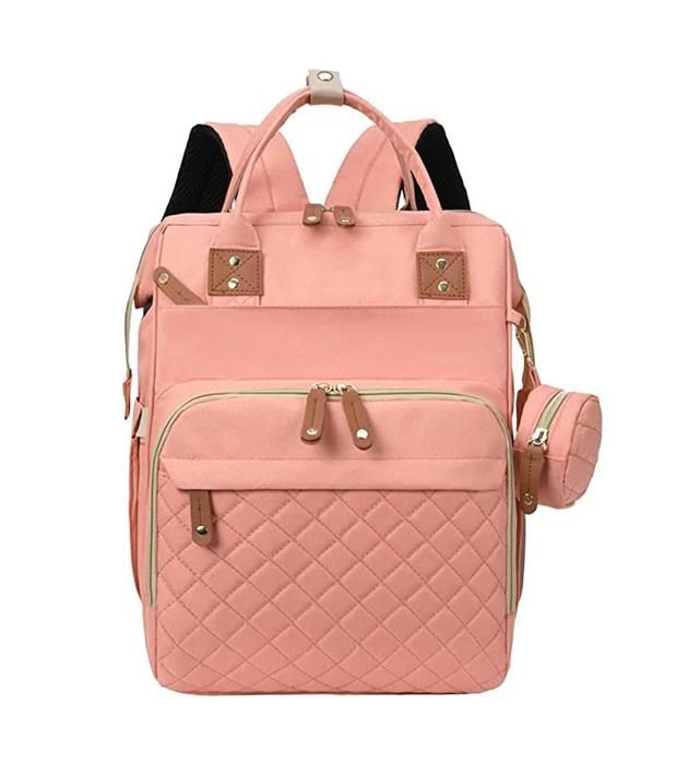 SAC A DOS A LANGER MATELASSÉ SAUMON