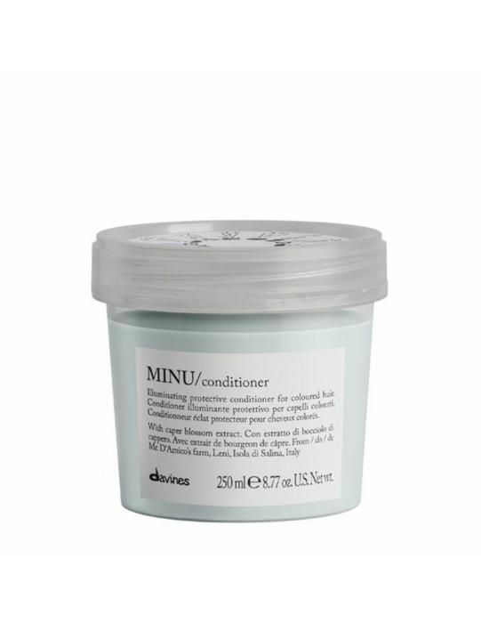 Baume protecteur - DAVINES - MINU CONDITIONER - 250ML - Cheveux colorés - Démêlant - Éclaircissant