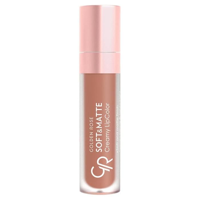Rouge à lèvres - GOLDEN ROSE - SOFT & MATTE 118 - Effet mat - Couverture complète - Hydratant