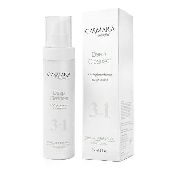 Gel nettoyant visage - CASMARA - DEEP CLEANSER - 150ml - Vegan - 3 en 1