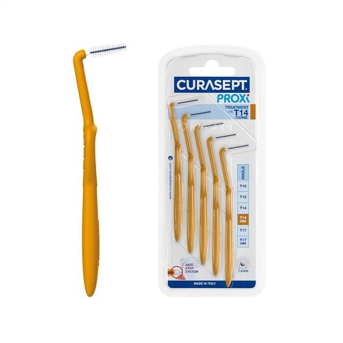 Brossette interdentaire - CURASEPT - PROXI ANGLE T14 - Conique - 1mm - Ergonomique