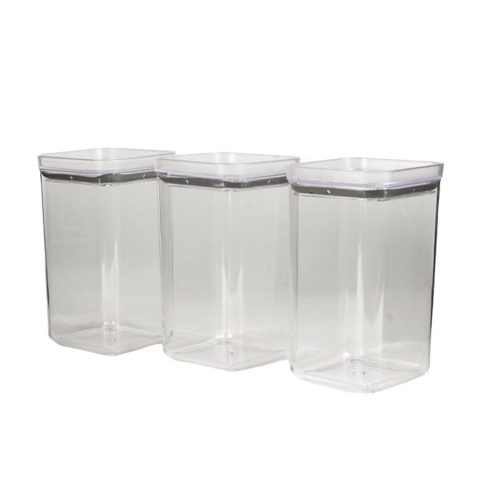 BOÎTE DE STOCKAGE EN CRISTAL 1700 ML 3 PCS