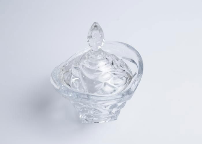 Bonbonnière en Verre - Mundo - Élégance - Chic - Transparent - Haute qualité