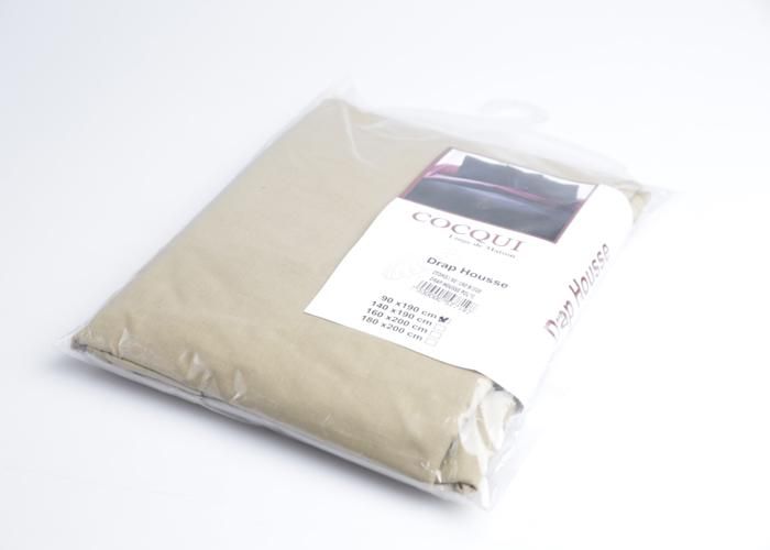 Drap-housse - COCQUI - ZTDM33 - 90x190 cm - Beige - Poly coton