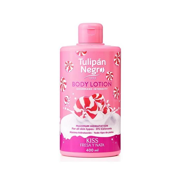 lotion pour le corps tulipe noire t.black fraise et crème 400 ml