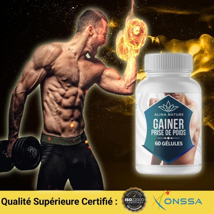 Gainer Prise de Poids - 60 Gélules Votre allié pour une prise de poids saine et efficace