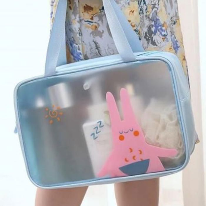 Sac de Maquillage Sleep Bear Large Capacité Transparent et Étanche