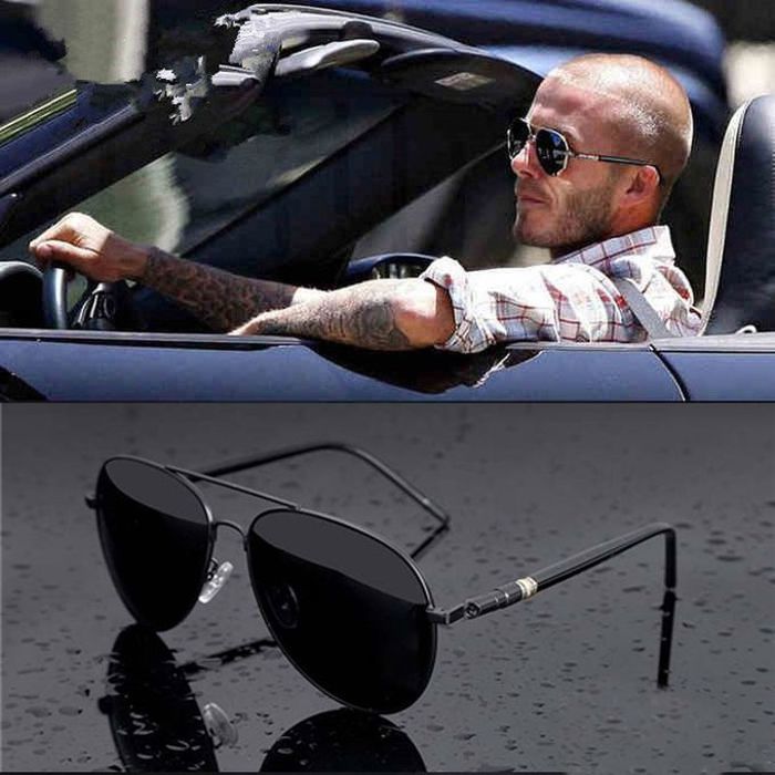 Lunettes Polarized de soleil pour hommes noir