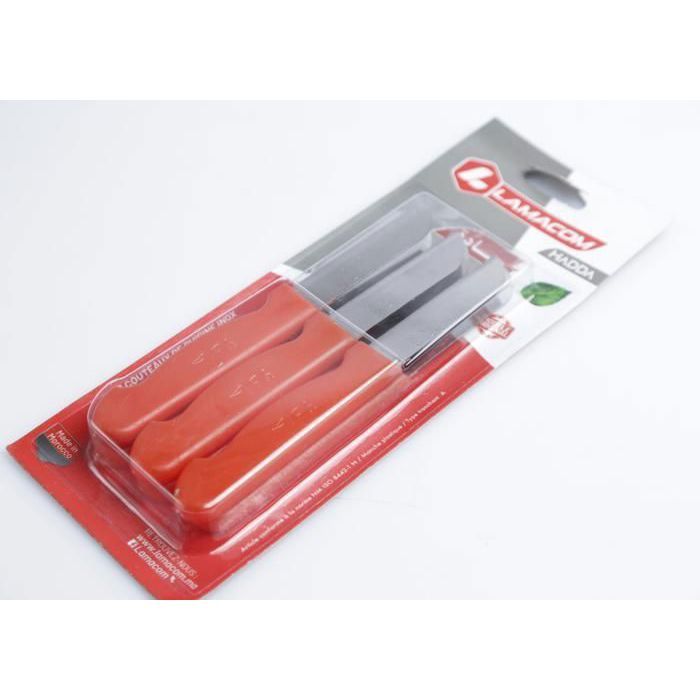 Couteaux de cuisine - LAMACOM - 702/B6 - 6 pièces - Acier inoxydable - Poignées ergonomiques