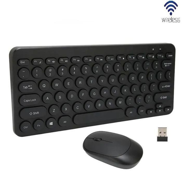 Keyboards 2.4G Clavier sans fil et souris Combo 78 Touches Arabe sérigraphie UV touche ronde