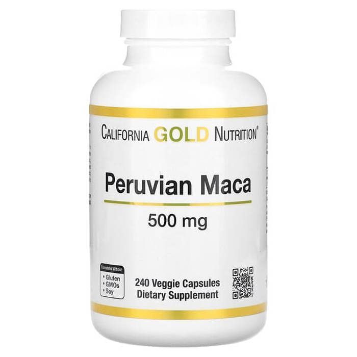 California Gold Nutrition, Peruvian Maca, 500 mg, 240 Veggie Caps