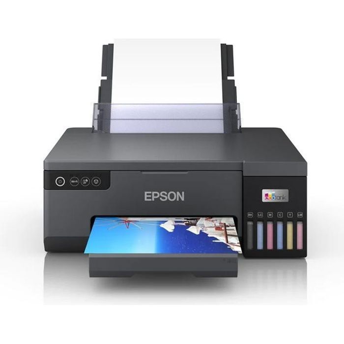 Imprimante Photo - Epson - EcoTank L8050 - 22 pages/min - Wi-Fi Direct - 6 Réservoirs d'encre