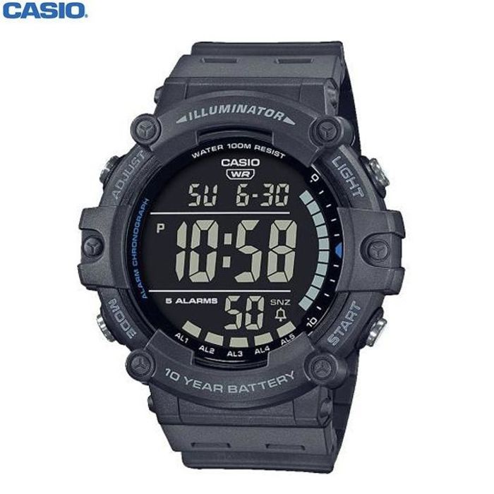 Casio Montre Homme Sport en Résine Noir Numérique Fonction Snooze-AE-1500WH-8BVDF
