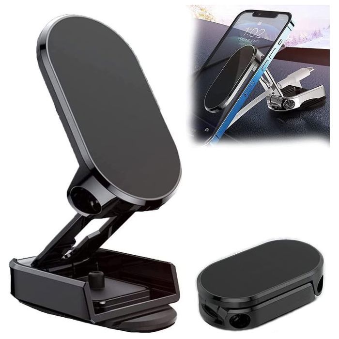 Support de téléphone - SH - Magnétique - Rotation 360° - Antidérapant - Pliable