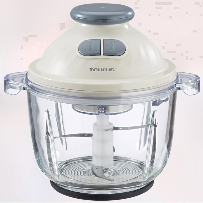 Hachoir Électrique - CHOPPER TOP GLASS - 4 Lames - 400 W - Bol 2L - Transparent