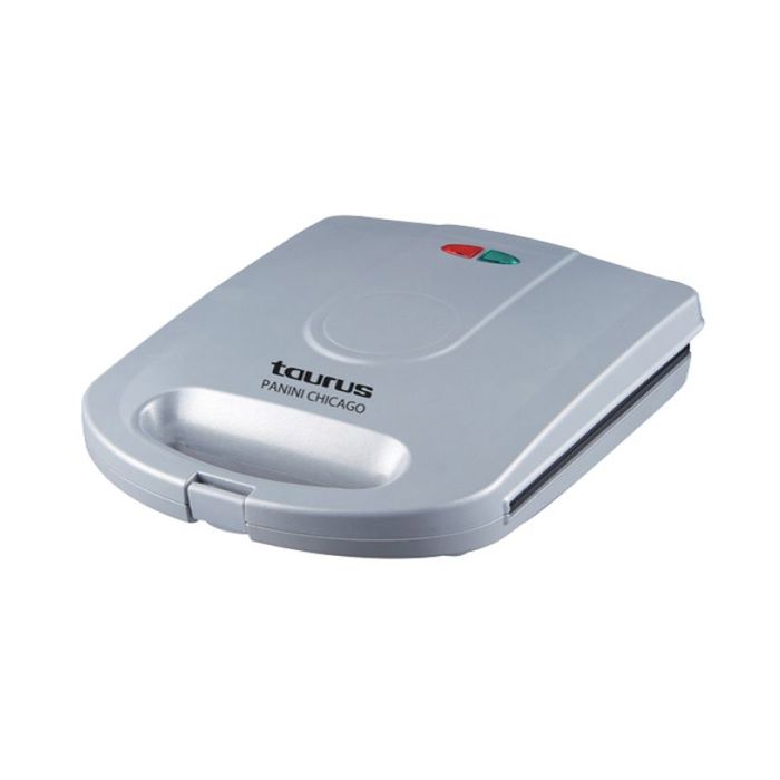 Paninière - Taurus - Chicago 4 Tranches - 1000 W - Revêtement antiadhésif - Gris