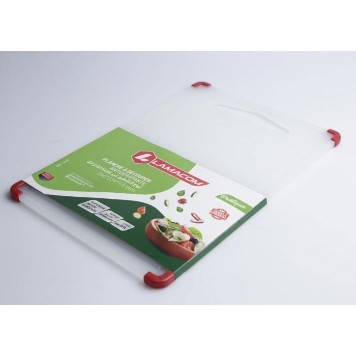 Planche à découper - MM - 340x234x7,5 mm - Polypropylène - Blanc - Classique