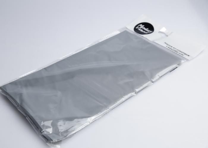 1 Nappe Modus Vivendi Argentee 140X260Cm