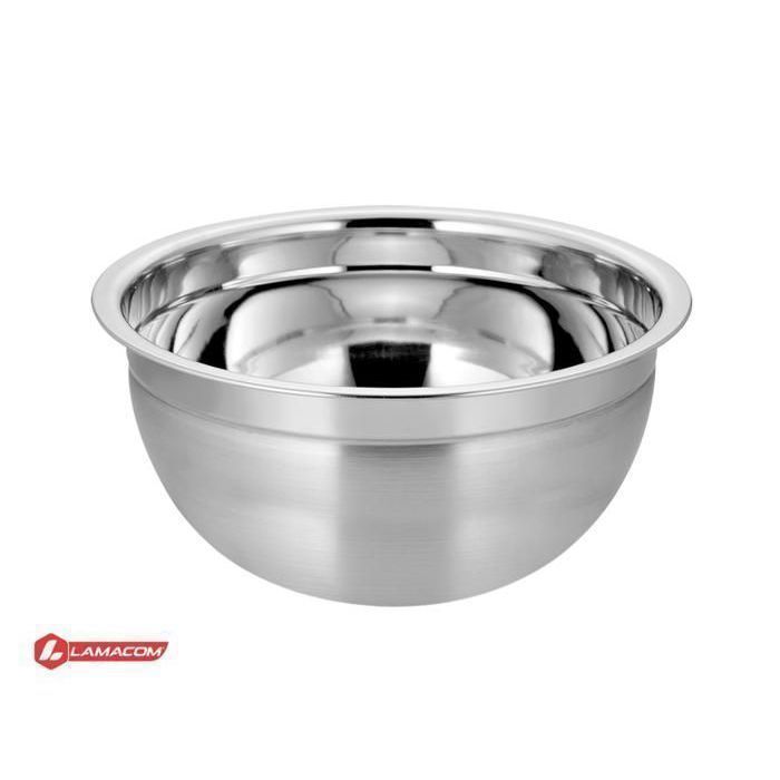 Bol Saladier - LAMACOM - 26 cm - Acier Inoxydable - Compatible Lave-Vaisselle - Rond