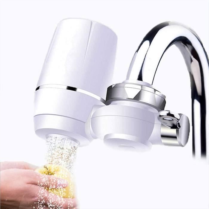 Water Purifier Faucet, Kitchen Faucet Water Purifier Clean Remove Impurities Rust Mini Washable Ceramic Water Filter