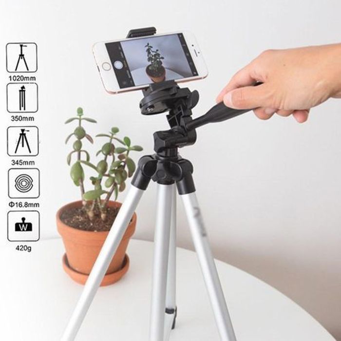 Support pour appareil photo et smartphone multi taille avec bilan hydrique