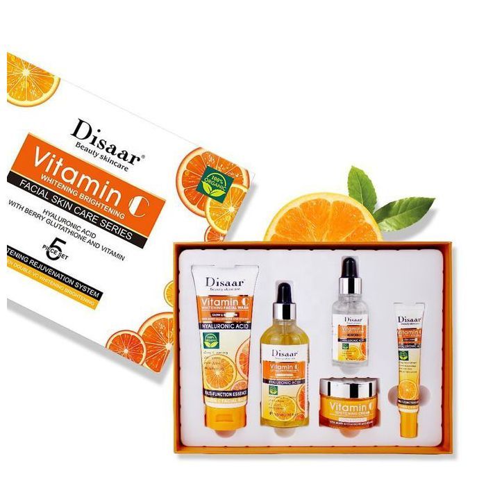 Disaar Pack soins visage à la vitamine C et acide hyaluronique, soins de la peau, éclaircissant, hydratant