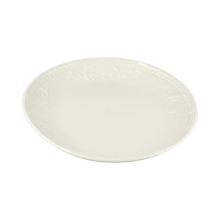 ASSIETTE PLATE 20CM PORCELAINE LUSTRE W2010