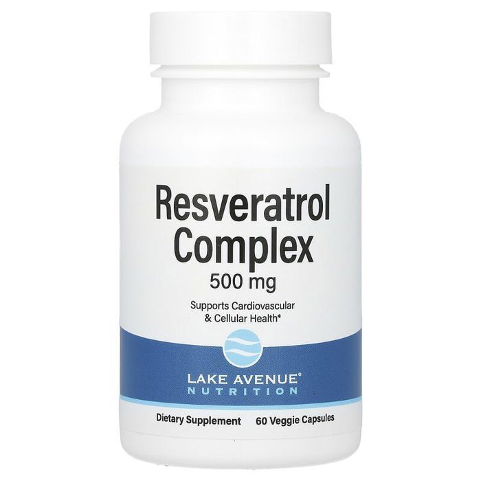 Complexe de resvératrol, 500 mg, 60 capsules