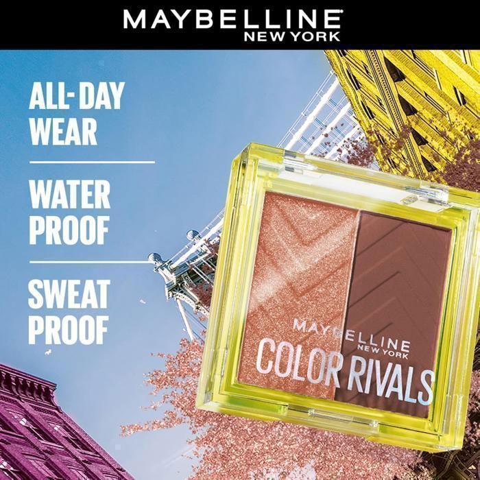 Maybelline New York Color Rivals Duo Palette de Fards à PaupièresSpicy & Suave