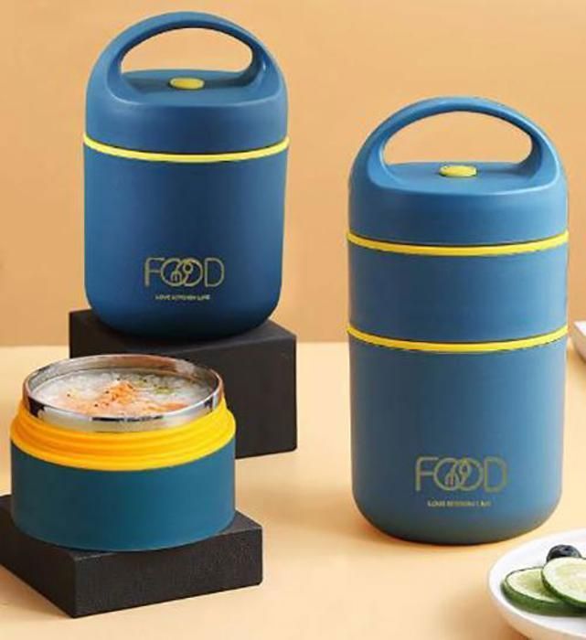 Boîte à déjeuner isolé thermique sous vide en inoxydable Double Couche 680ml