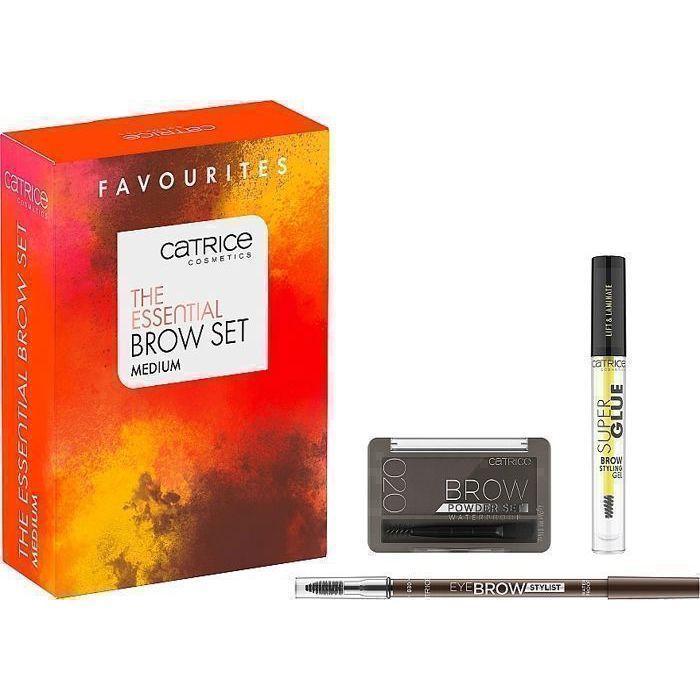 Coffret Sourcils - CATRICE - The Essential Brow Set Medium - Crayon, Poudre, Gel - Marron - Multicolore