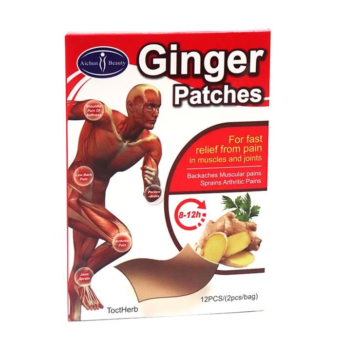Aichun Beauty Patchs au gingembre pour un soulagement rapide de la douleur - 12 patchs
