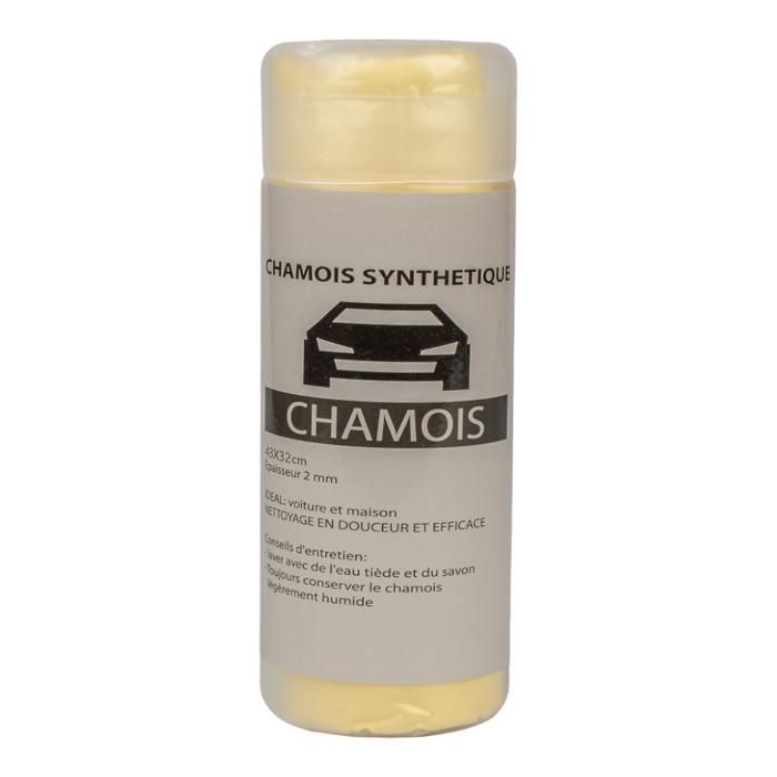 Peau de chamois jaune en PVA - 43x32 cm